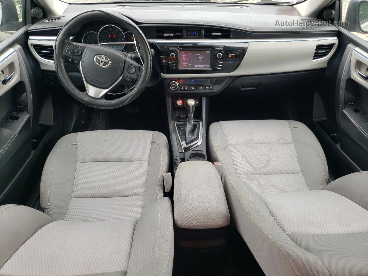 2015 Toyota Corolla L Серебряный vin: 2T1BURHEXFC417402