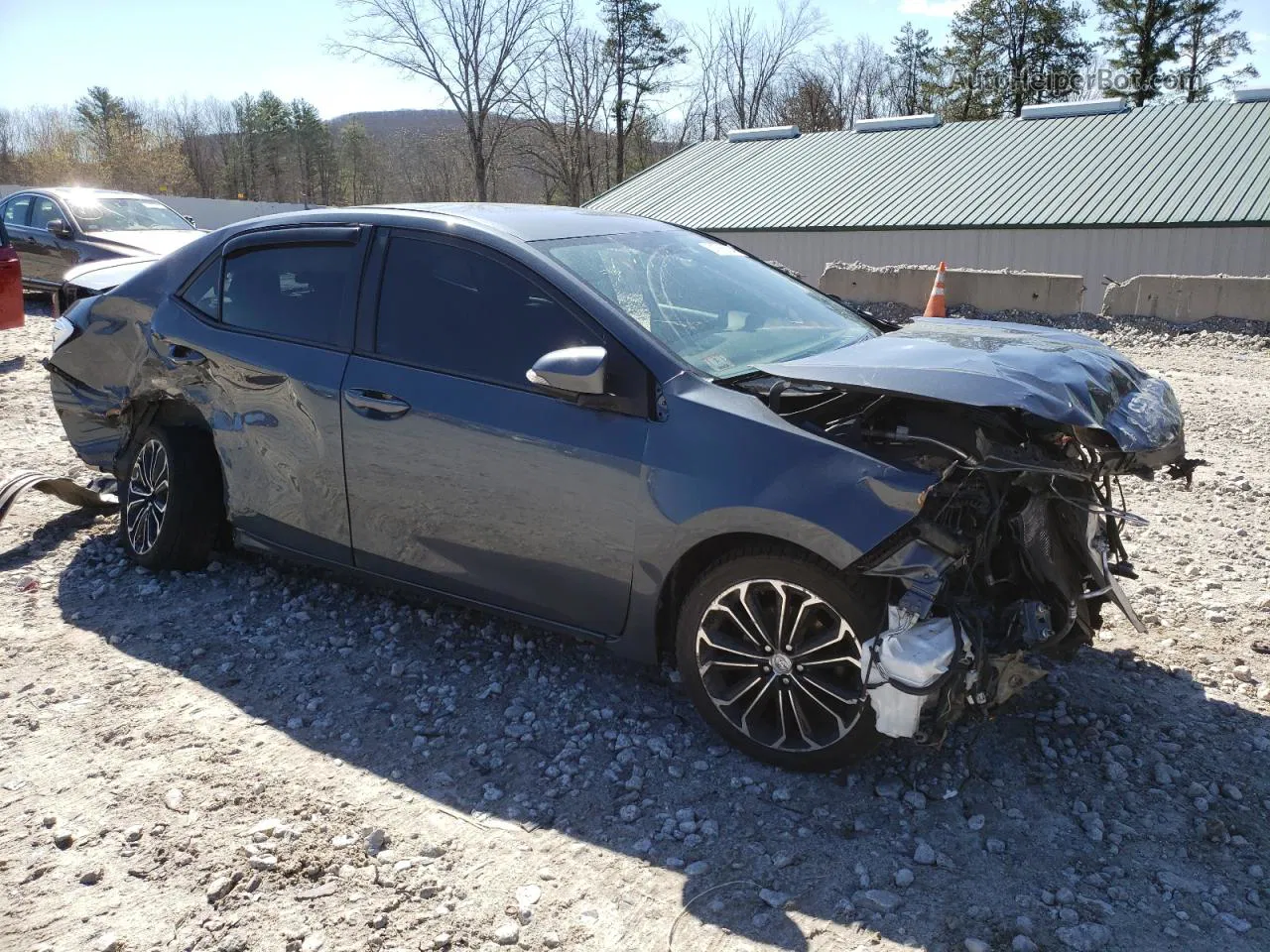 2015 Toyota Corolla L Gray vin: 2T1BURHEXFC442896