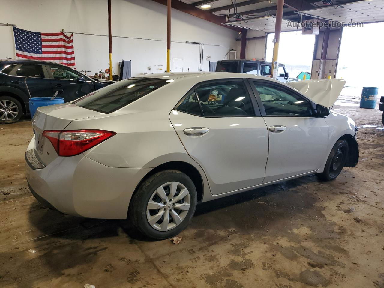 2015 Toyota Corolla L Silver vin: 2T1BURHEXFC454417