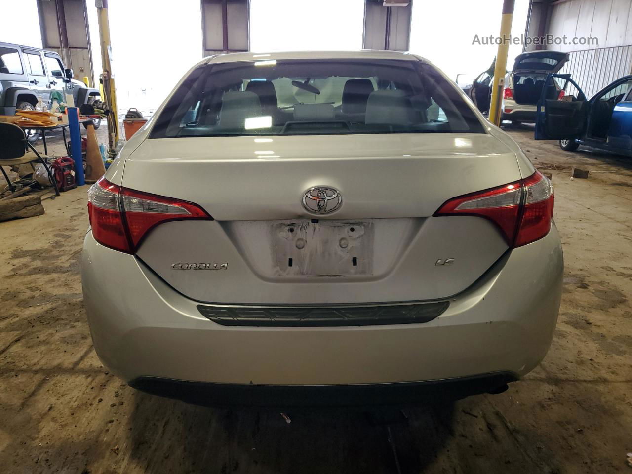 2015 Toyota Corolla L Silver vin: 2T1BURHEXFC454417