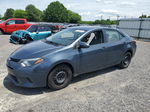 2015 Toyota Corolla L Blue vin: 2T1BURHEXFC460847