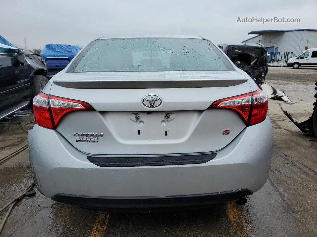 2015 Toyota Corolla L Silver vin: 2T1BURHEXFC463568