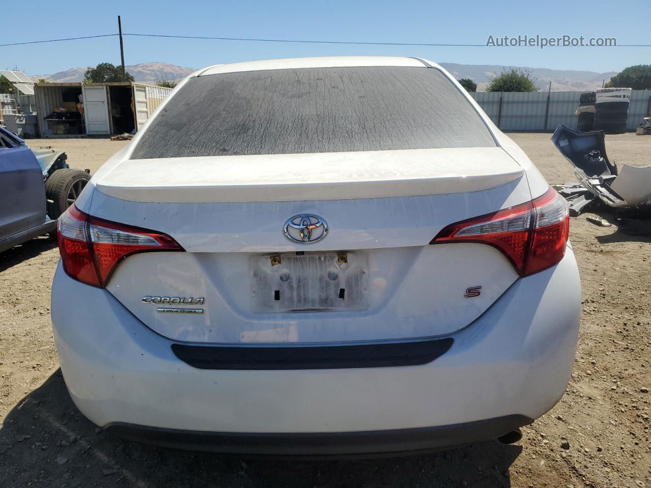 2016 Toyota Corolla L White vin: 2T1BURHEXGC484020