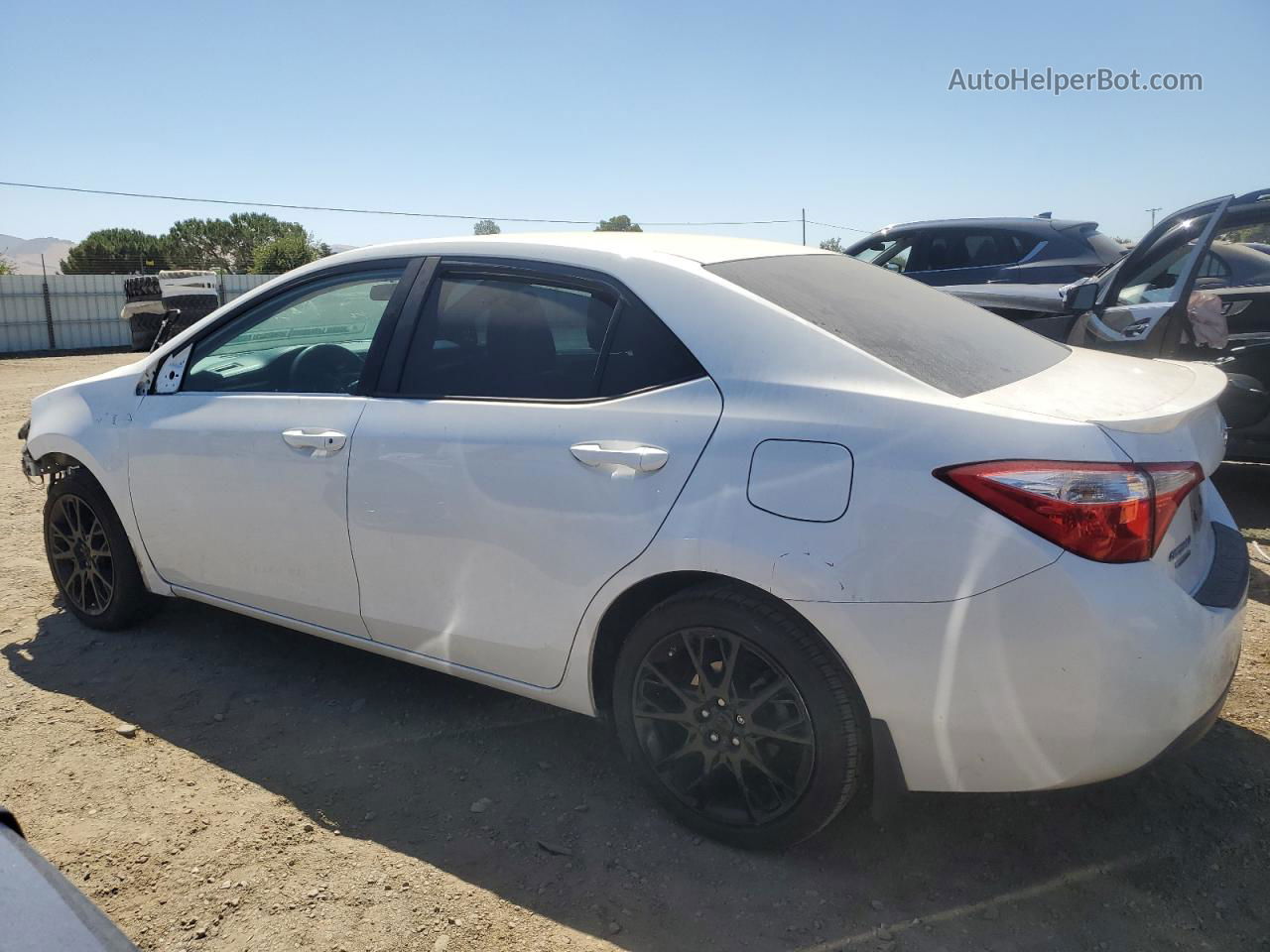 2016 Toyota Corolla L White vin: 2T1BURHEXGC484020