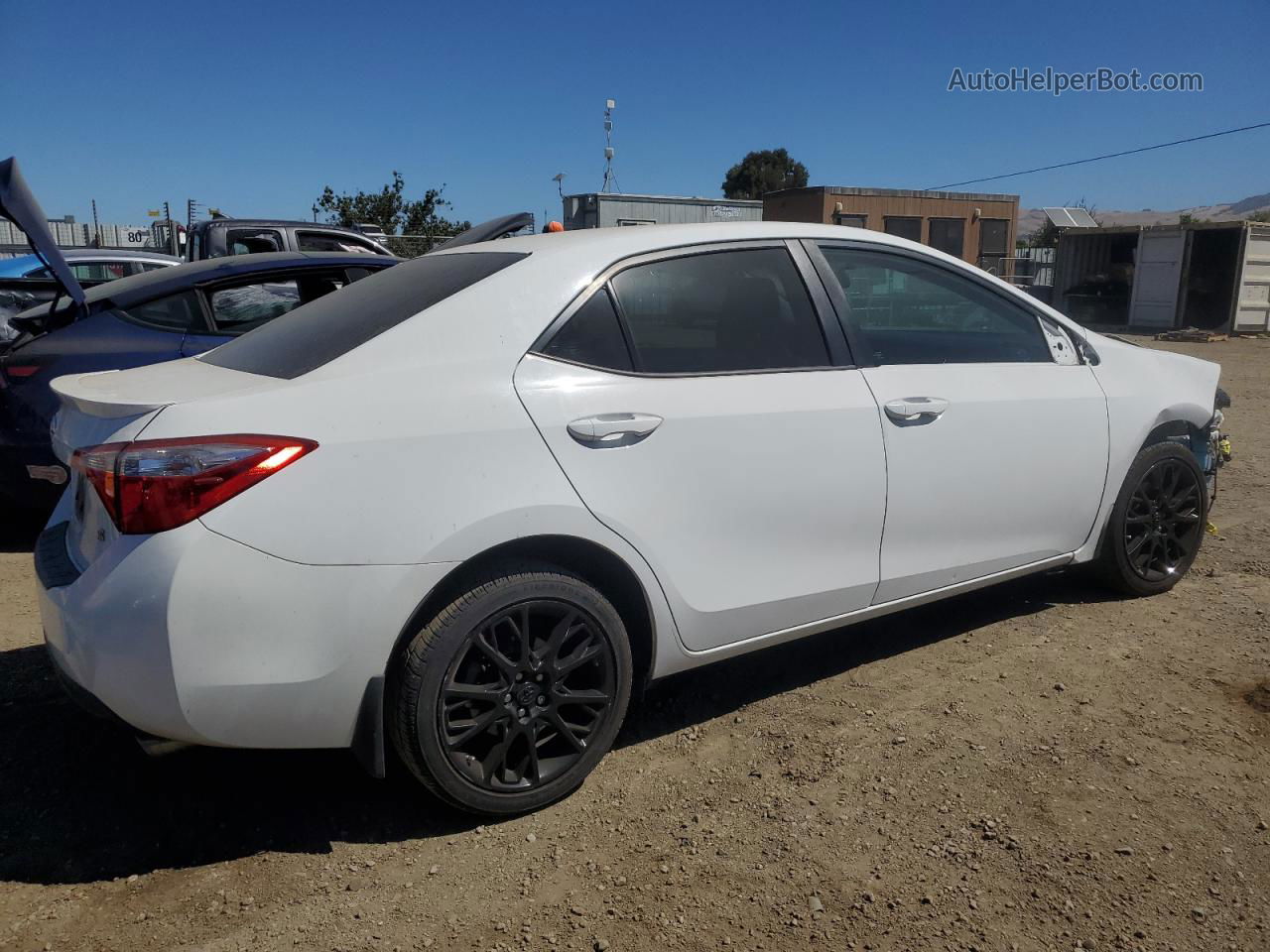 2016 Toyota Corolla L White vin: 2T1BURHEXGC484020