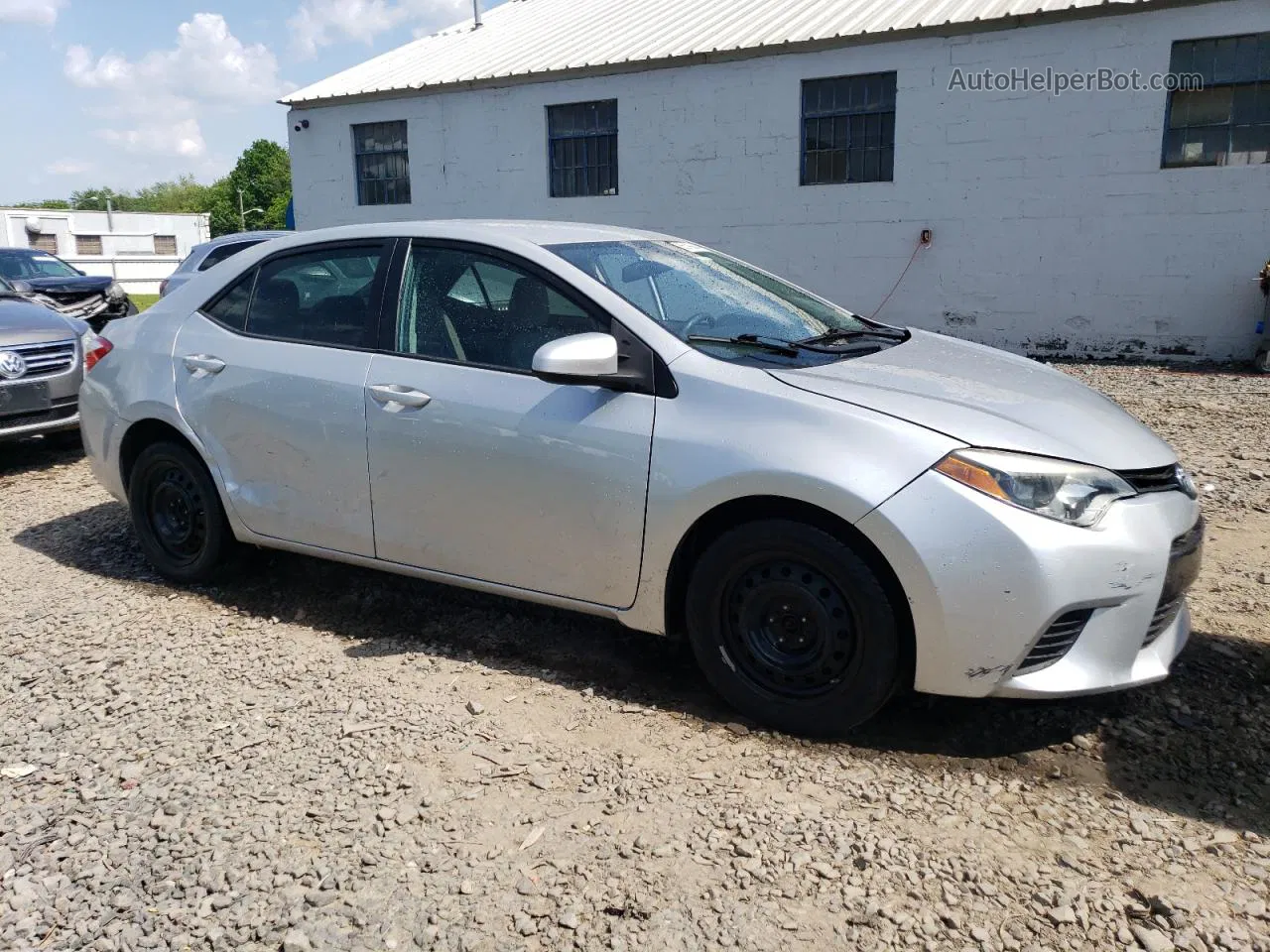 2016 Toyota Corolla L Silver vin: 2T1BURHEXGC485202