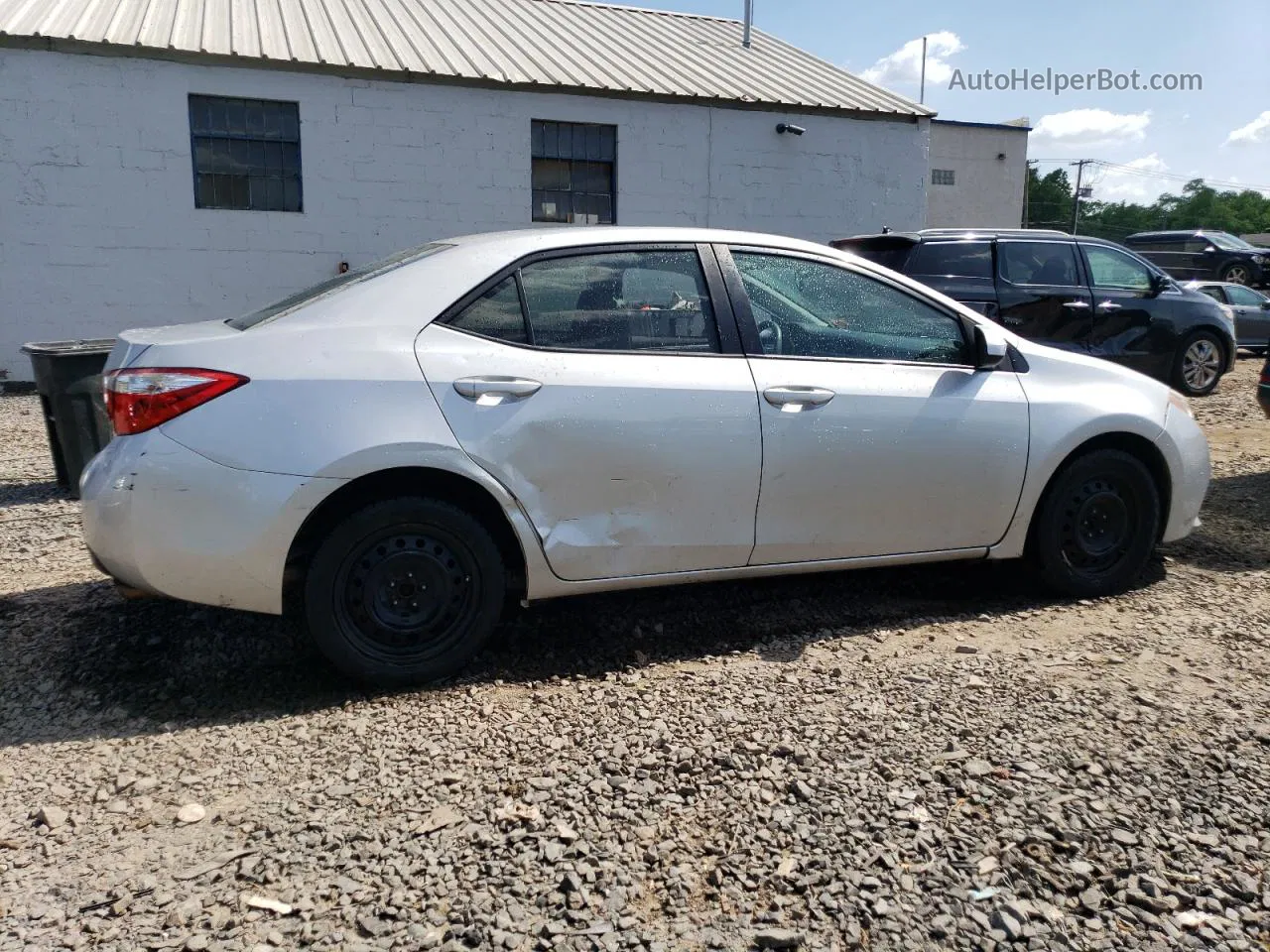 2016 Toyota Corolla L Silver vin: 2T1BURHEXGC485202