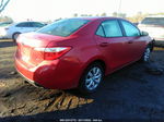 2016 Toyota Corolla L/le/s/s Plus/le Plus Red vin: 2T1BURHEXGC500359