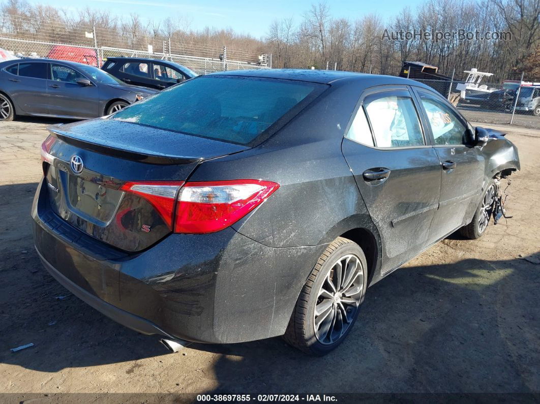 2016 Toyota Corolla S Plus Black vin: 2T1BURHEXGC524502