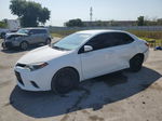 2016 Toyota Corolla L White vin: 2T1BURHEXGC555457