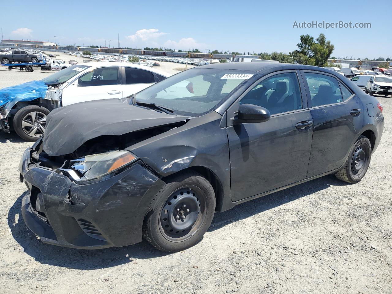 2016 Toyota Corolla L Белый vin: 2T1BURHEXGC586921