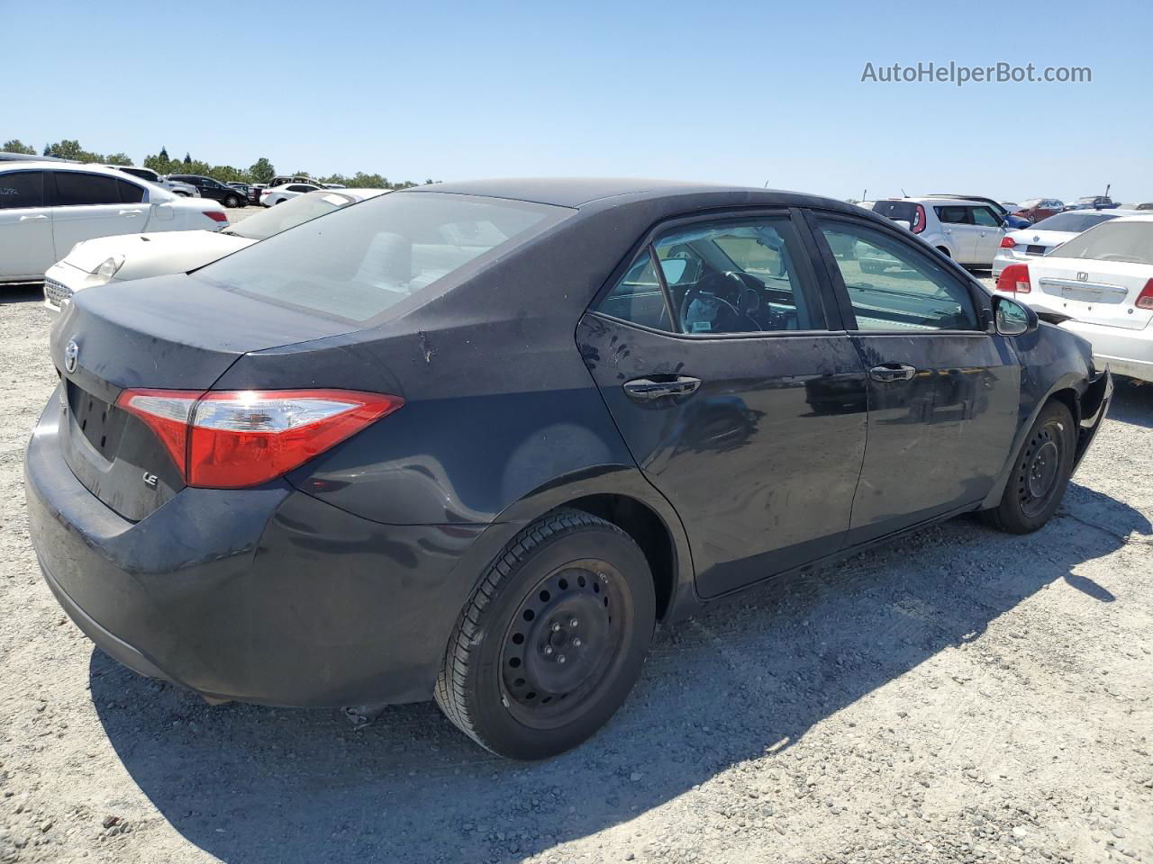 2016 Toyota Corolla L White vin: 2T1BURHEXGC586921