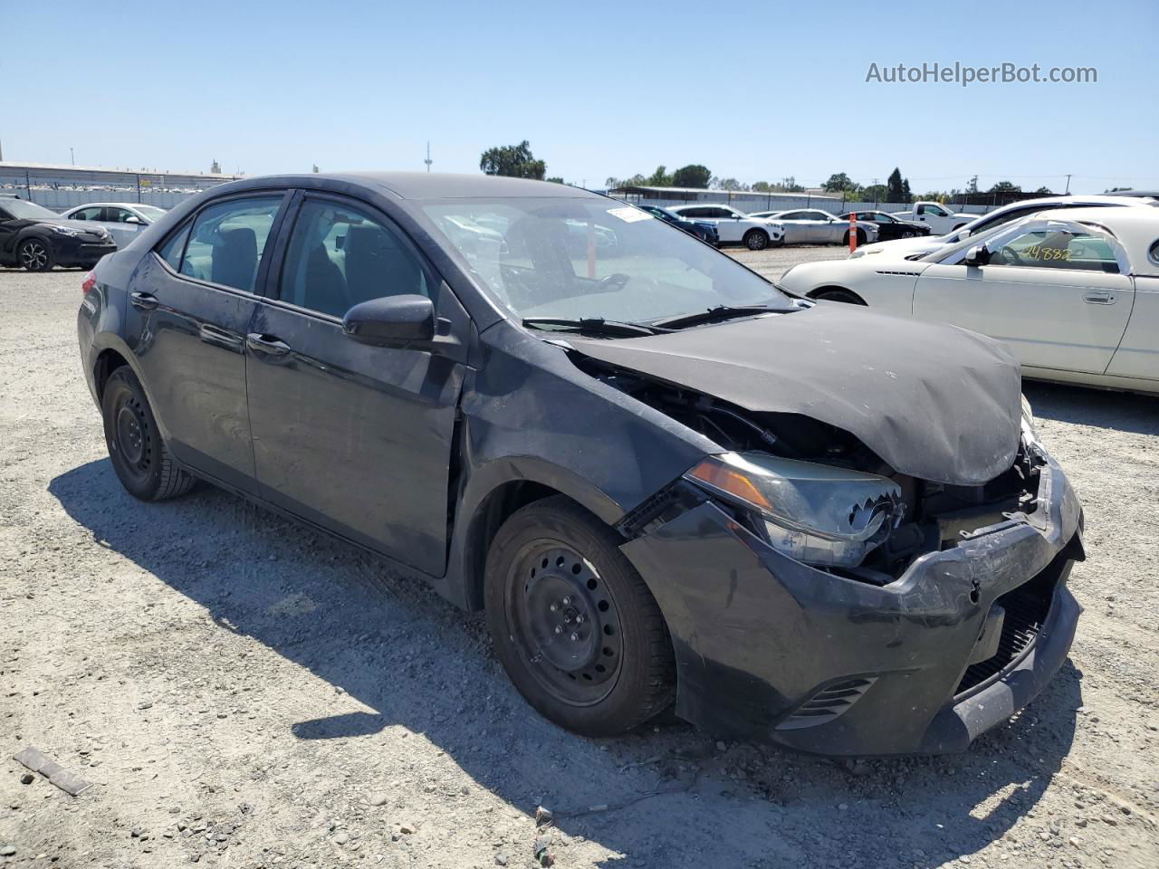 2016 Toyota Corolla L White vin: 2T1BURHEXGC586921