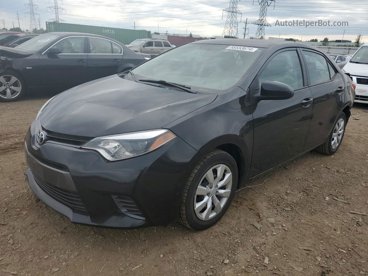 2016 Toyota Corolla L Gray vin: 2T1BURHEXGC593223