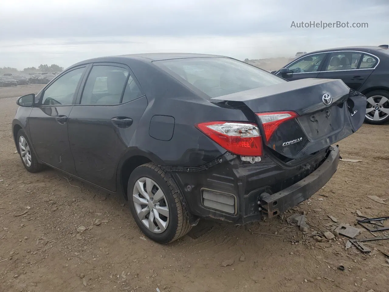 2016 Toyota Corolla L Серый vin: 2T1BURHEXGC593223