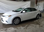 2016 Toyota Corolla L White vin: 2T1BURHEXGC594436