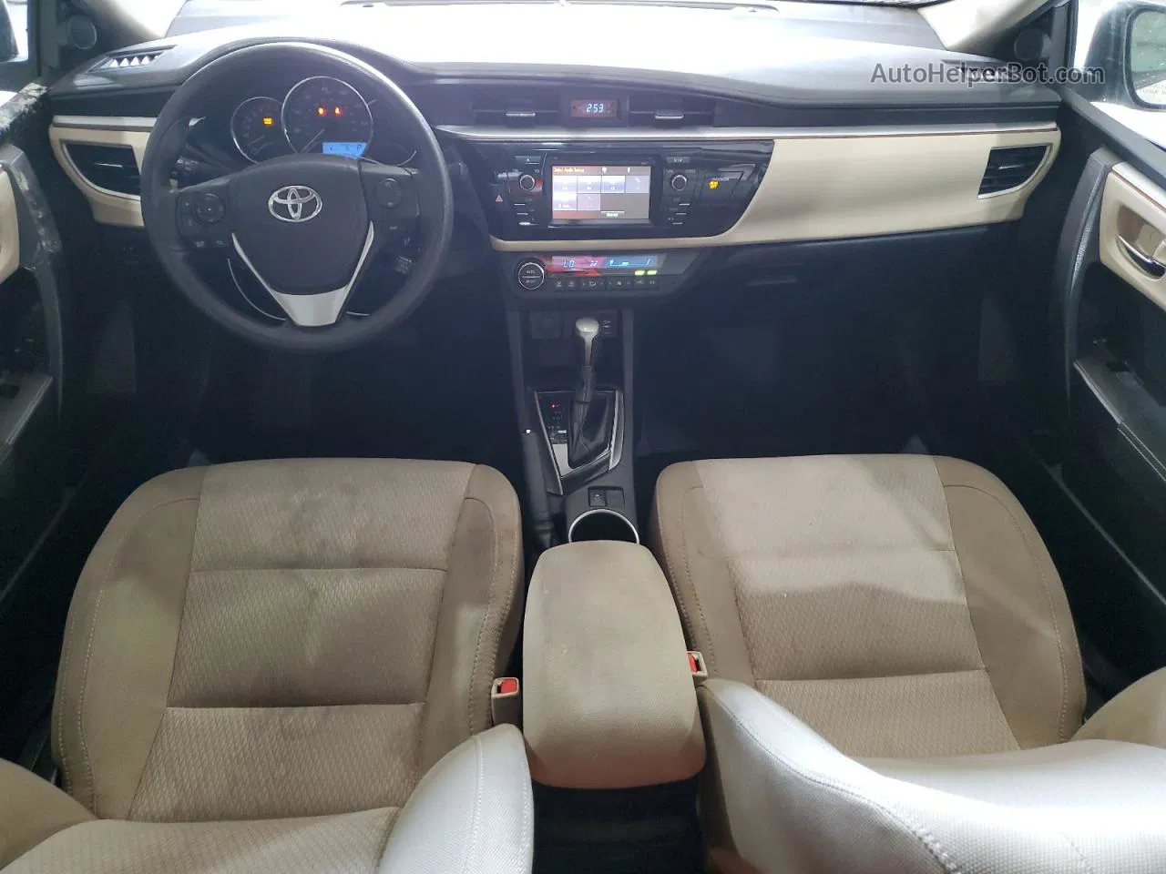 2016 Toyota Corolla L Белый vin: 2T1BURHEXGC594436