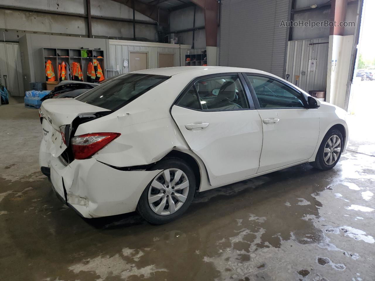 2016 Toyota Corolla L White vin: 2T1BURHEXGC594436