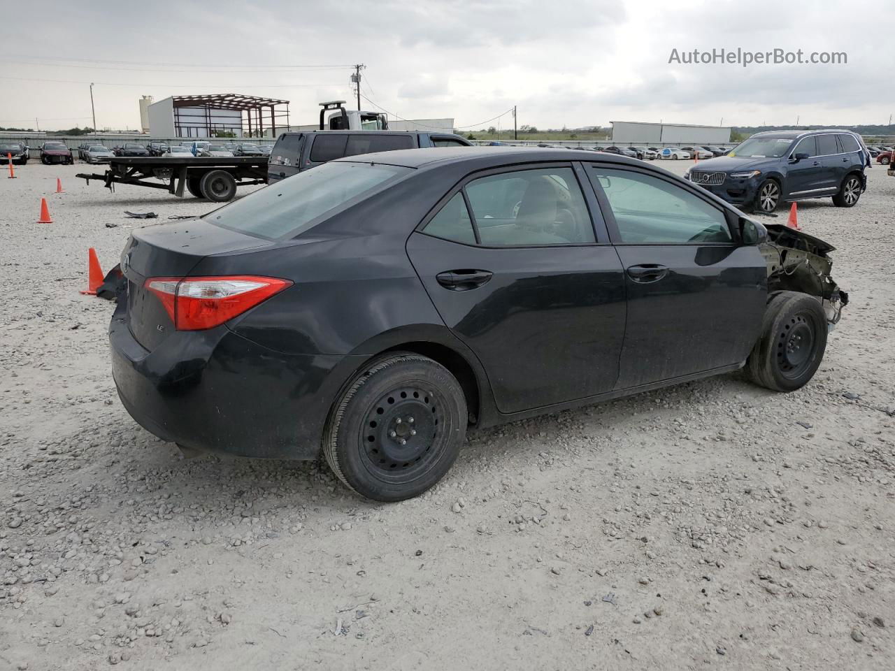 2016 Toyota Corolla L Black vin: 2T1BURHEXGC612580