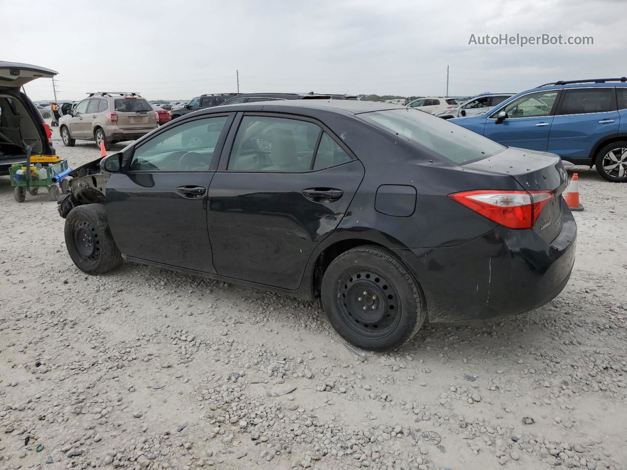 2016 Toyota Corolla L Black vin: 2T1BURHEXGC612580