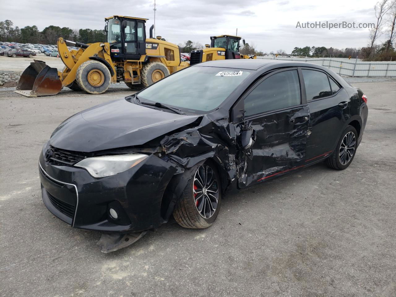 2016 Toyota Corolla L Black vin: 2T1BURHEXGC691751