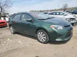 2016 Toyota Corolla L Green vin: 2T1BURHEXGC728619