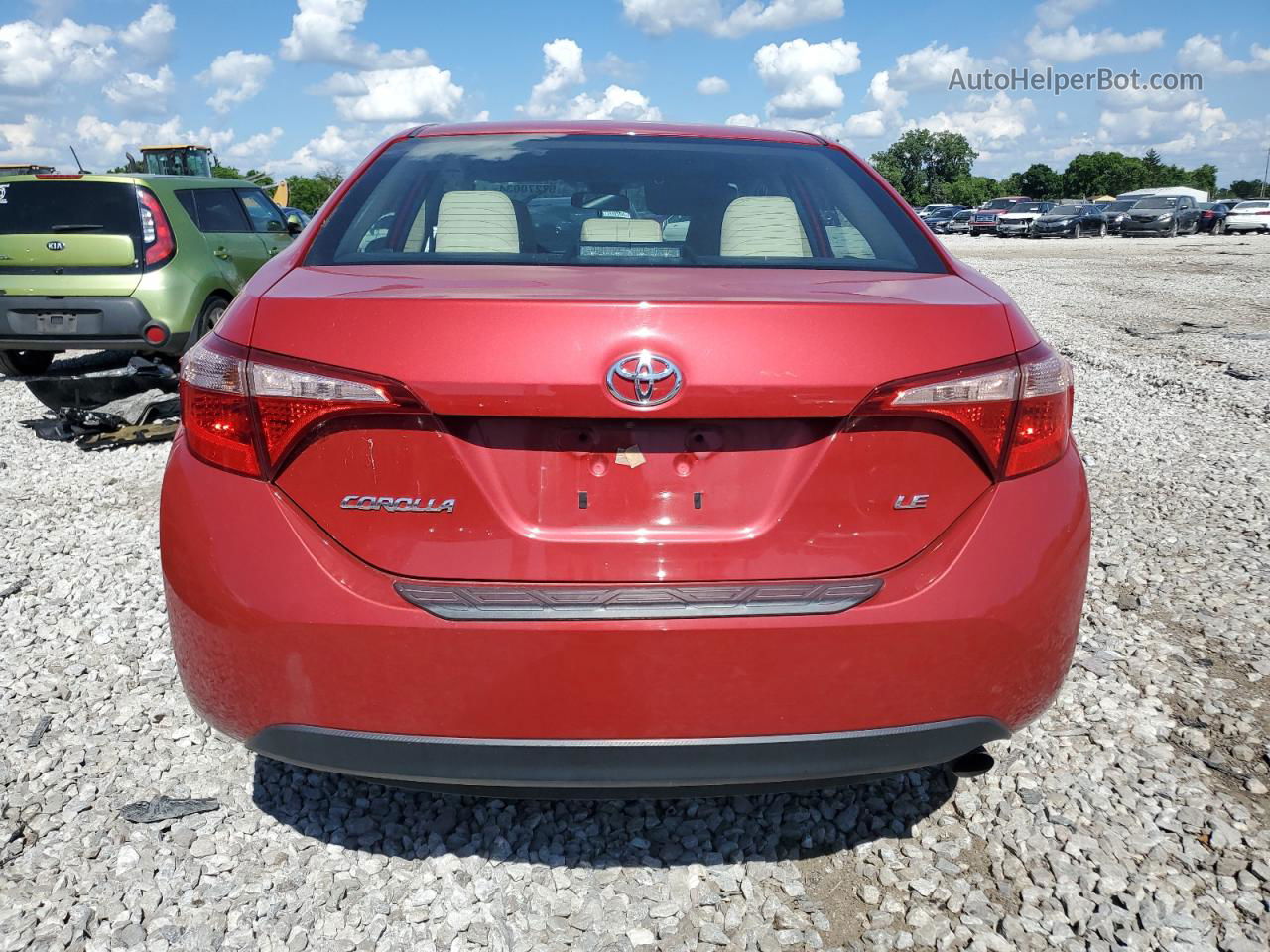 2017 Toyota Corolla L Maroon vin: 2T1BURHEXHC751187