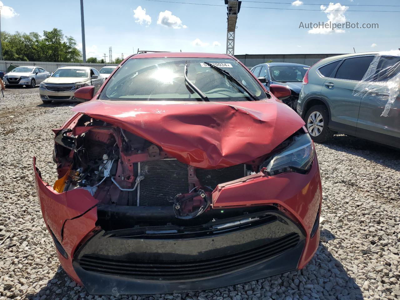 2017 Toyota Corolla L Maroon vin: 2T1BURHEXHC751187