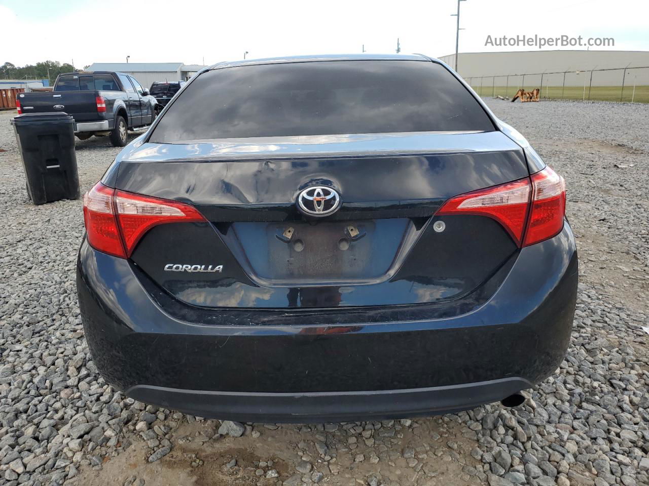 2017 Toyota Corolla L Black vin: 2T1BURHEXHC760388