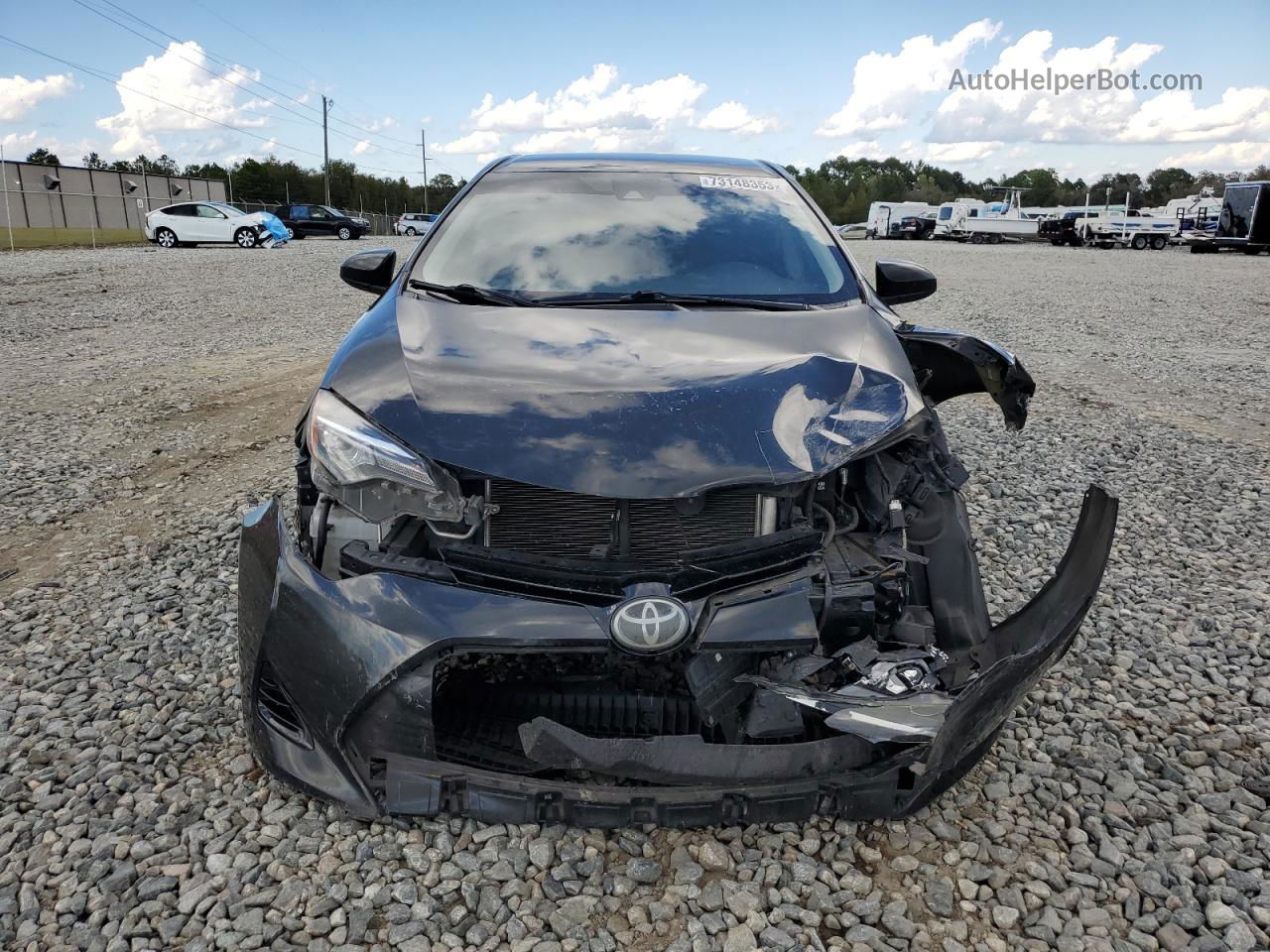 2017 Toyota Corolla L Black vin: 2T1BURHEXHC760388