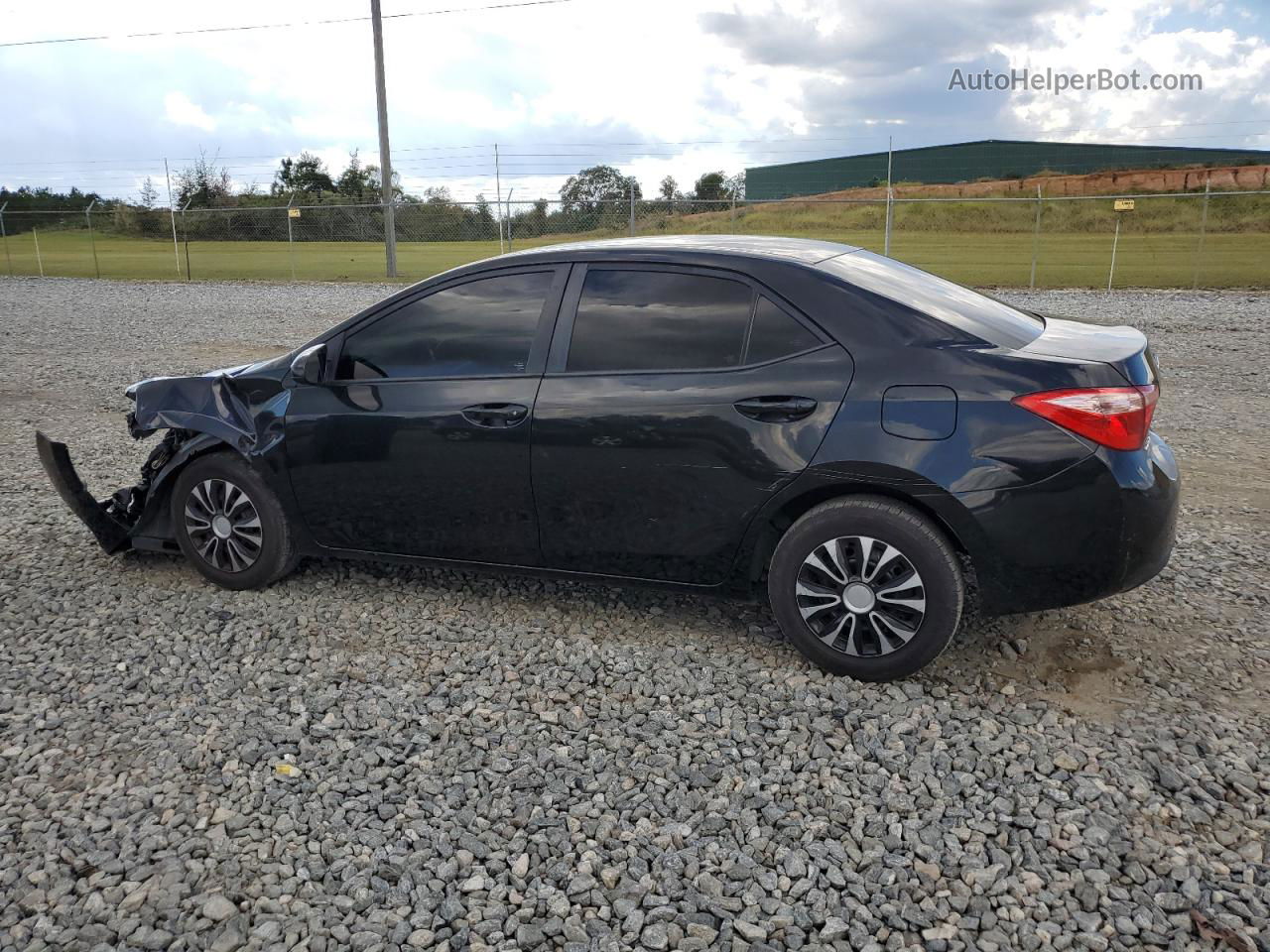 2017 Toyota Corolla L Black vin: 2T1BURHEXHC760388