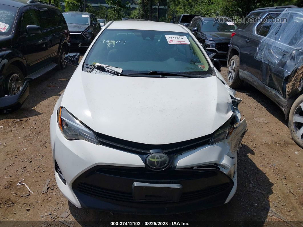 2017 Toyota Corolla L/le/xle/se White vin: 2T1BURHEXHC769771