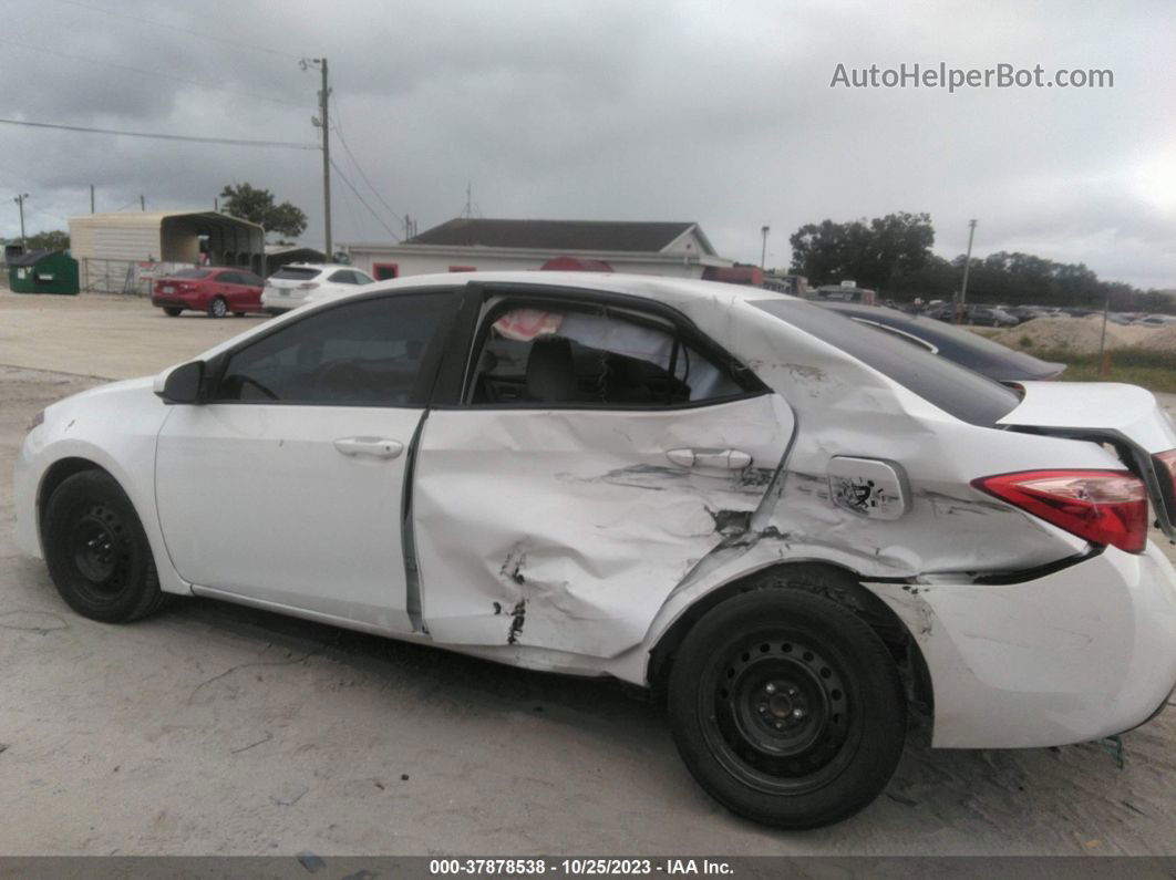 2017 Toyota Corolla Le White vin: 2T1BURHEXHC772105