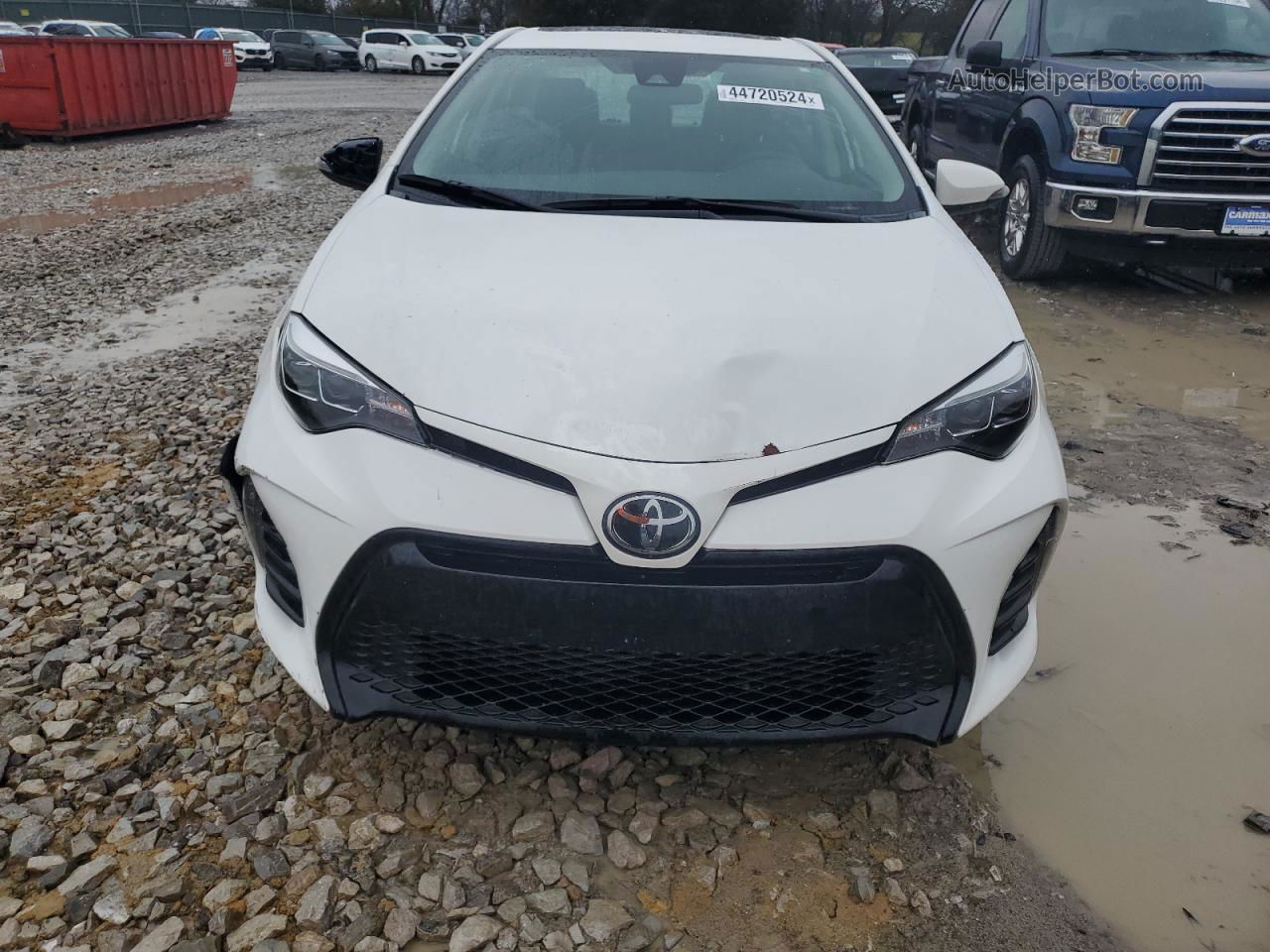 2017 Toyota Corolla L White vin: 2T1BURHEXHC782875