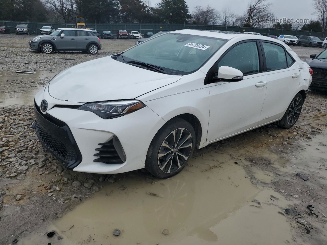 2017 Toyota Corolla L White vin: 2T1BURHEXHC782875