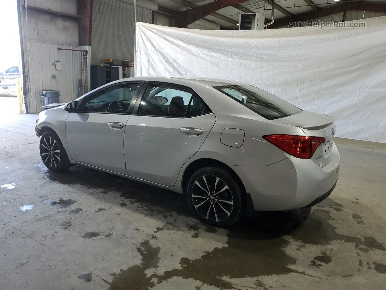 2017 Toyota Corolla L Silver vin: 2T1BURHEXHC811176