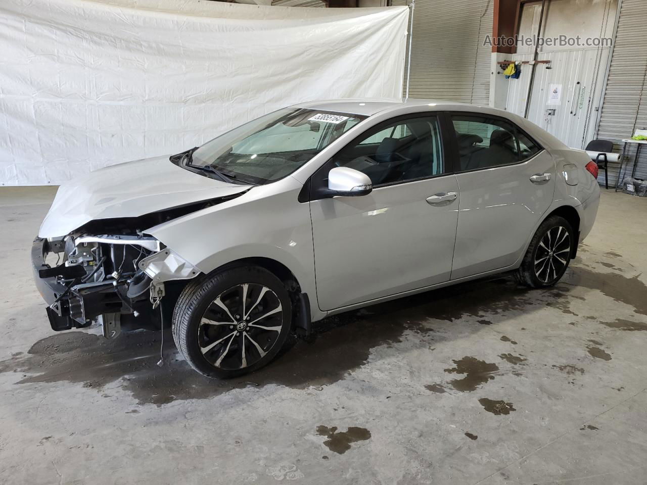 2017 Toyota Corolla L Silver vin: 2T1BURHEXHC811176