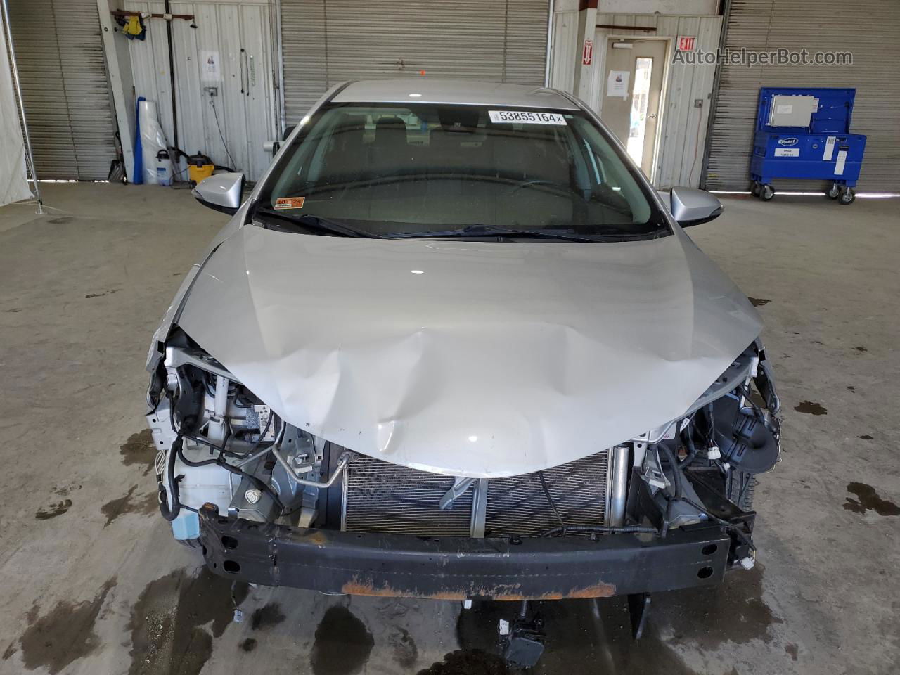 2017 Toyota Corolla L Silver vin: 2T1BURHEXHC811176