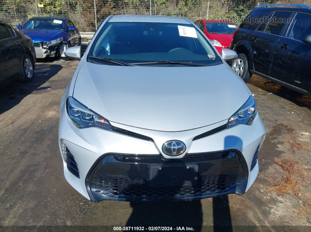 2017 Toyota Corolla Se Silver vin: 2T1BURHEXHC812120