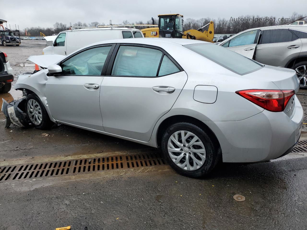 2017 Toyota Corolla L Silver vin: 2T1BURHEXHC830990