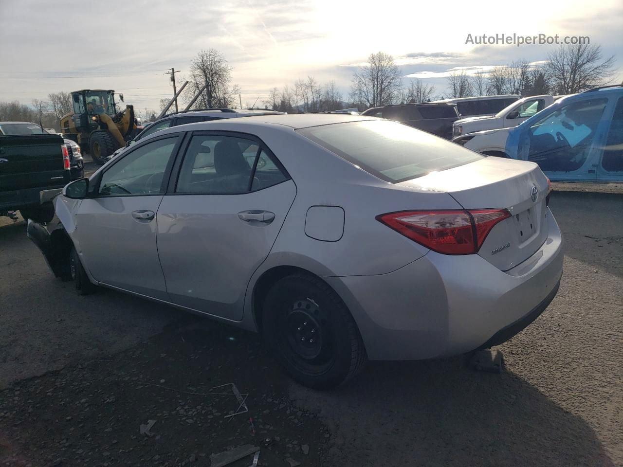 2017 Toyota Corolla L Silver vin: 2T1BURHEXHC860846