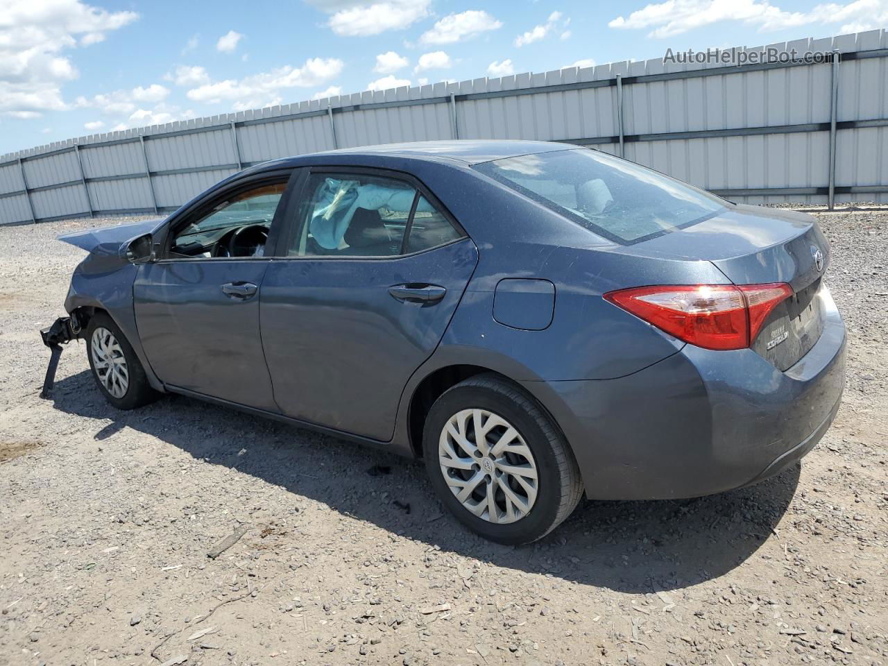 2017 Toyota Corolla L Blue vin: 2T1BURHEXHC874004