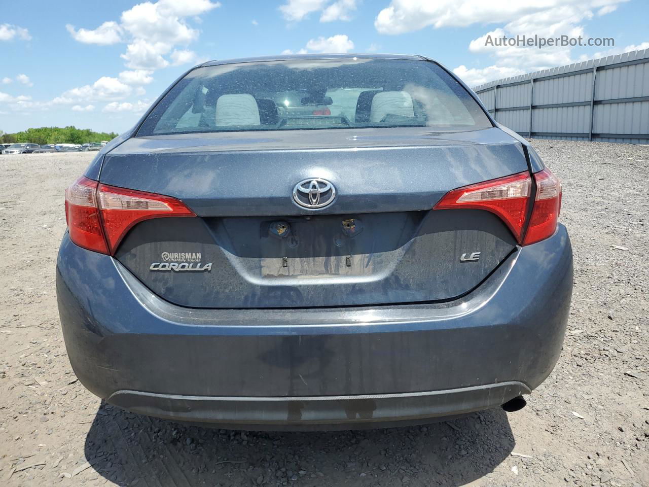 2017 Toyota Corolla L Blue vin: 2T1BURHEXHC874004