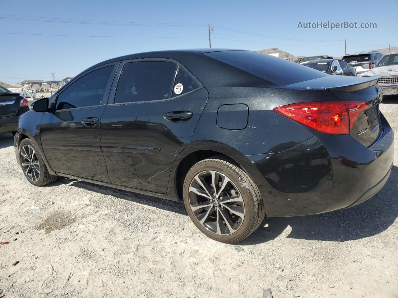 2017 Toyota Corolla L Black vin: 2T1BURHEXHC889392