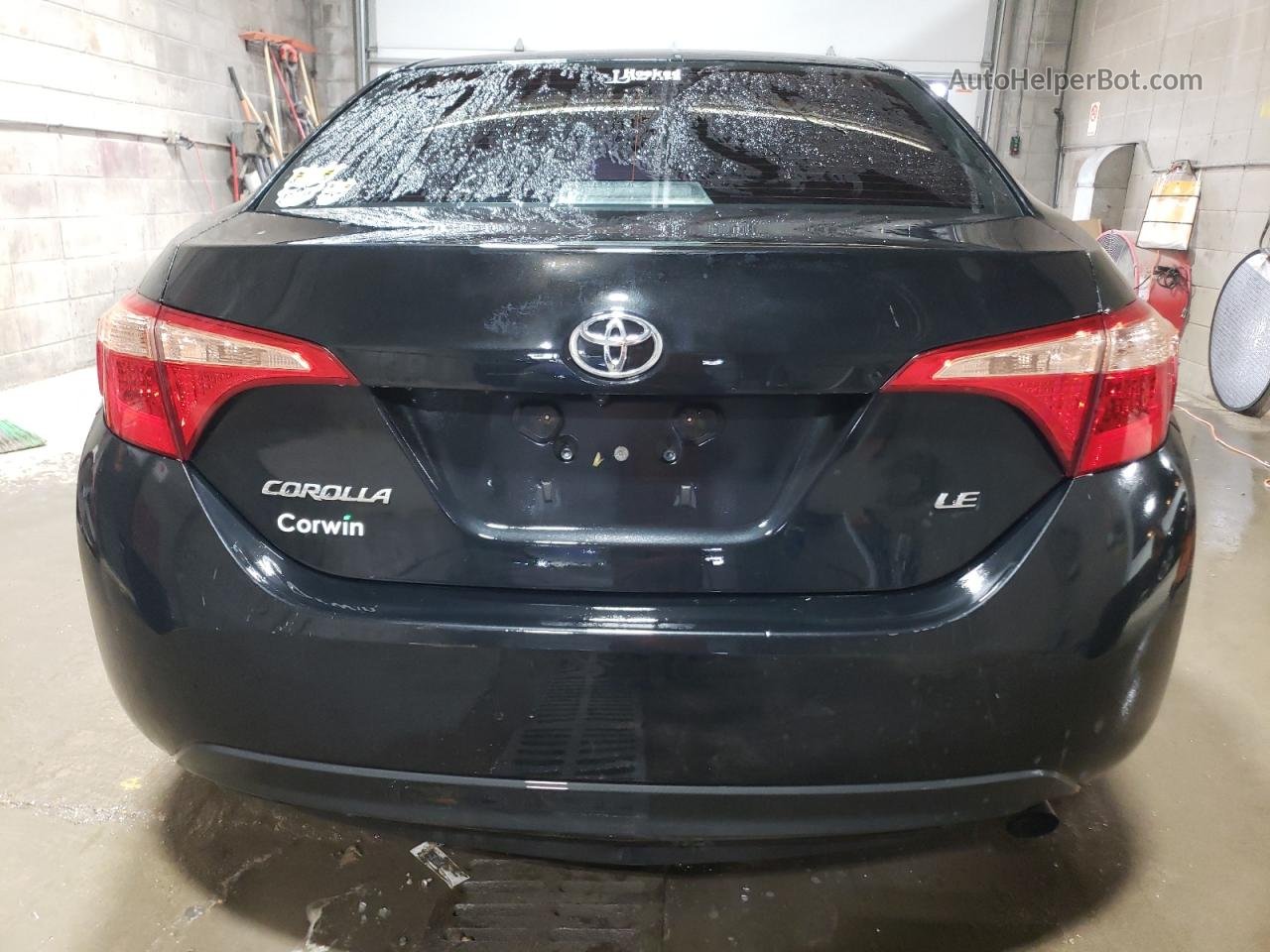 2017 Toyota Corolla L Black vin: 2T1BURHEXHC904456