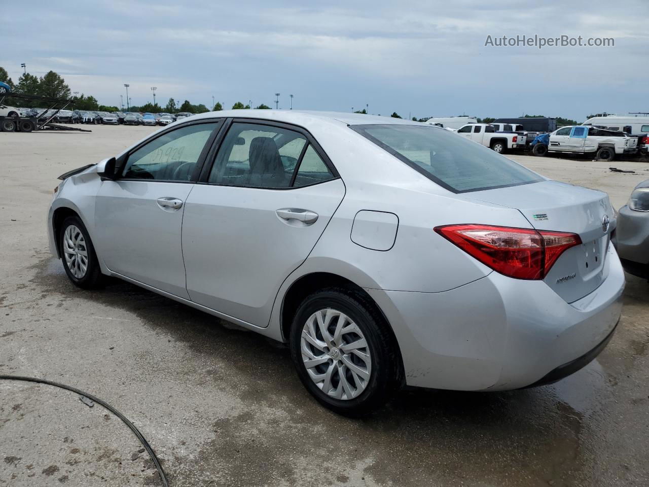 2017 Toyota Corolla L Silver vin: 2T1BURHEXHC907244