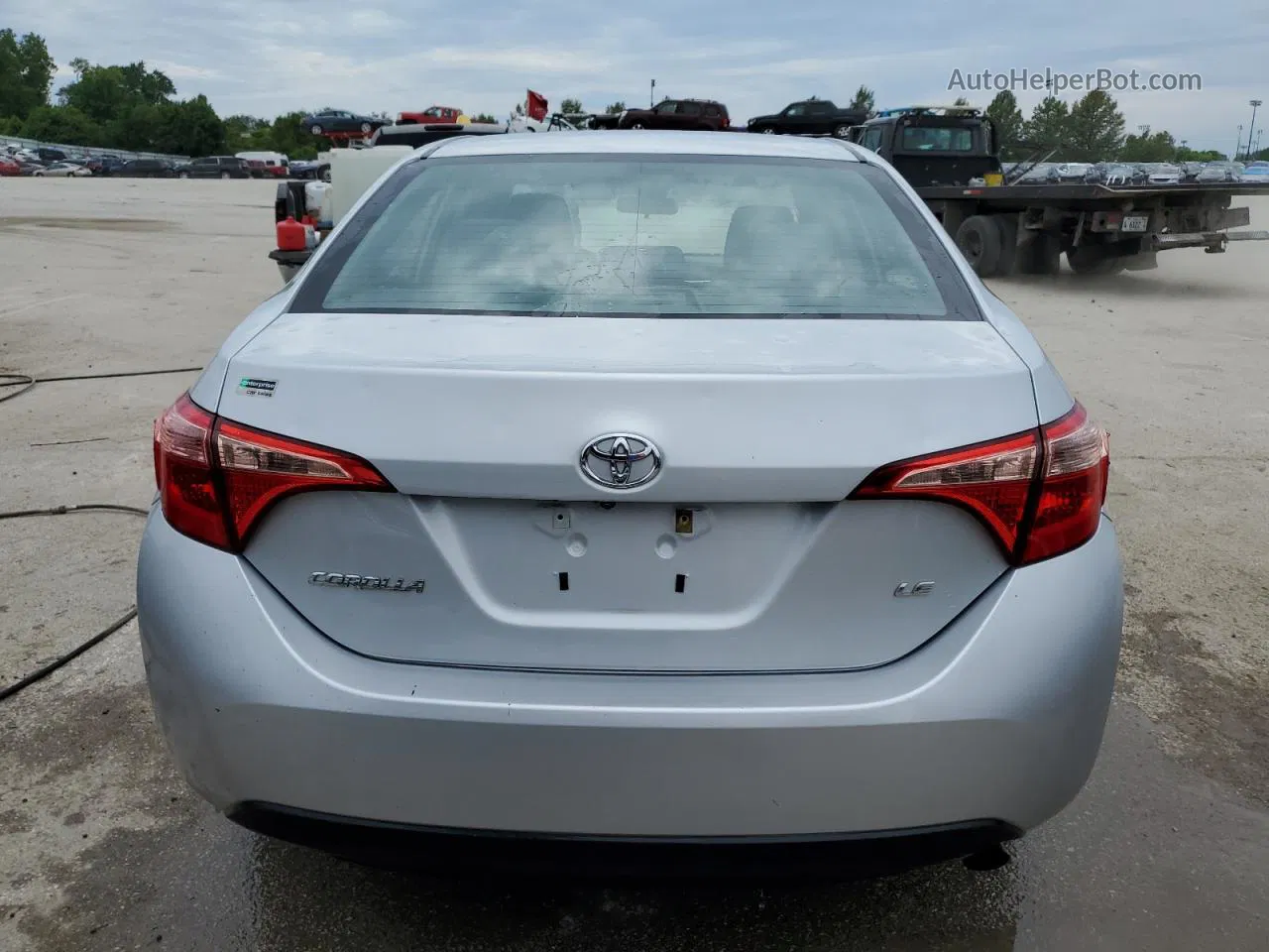 2017 Toyota Corolla L Silver vin: 2T1BURHEXHC907244