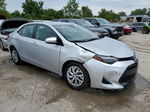 2017 Toyota Corolla L Серебряный vin: 2T1BURHEXHC907244