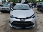 2017 Toyota Corolla L Silver vin: 2T1BURHEXHC907244