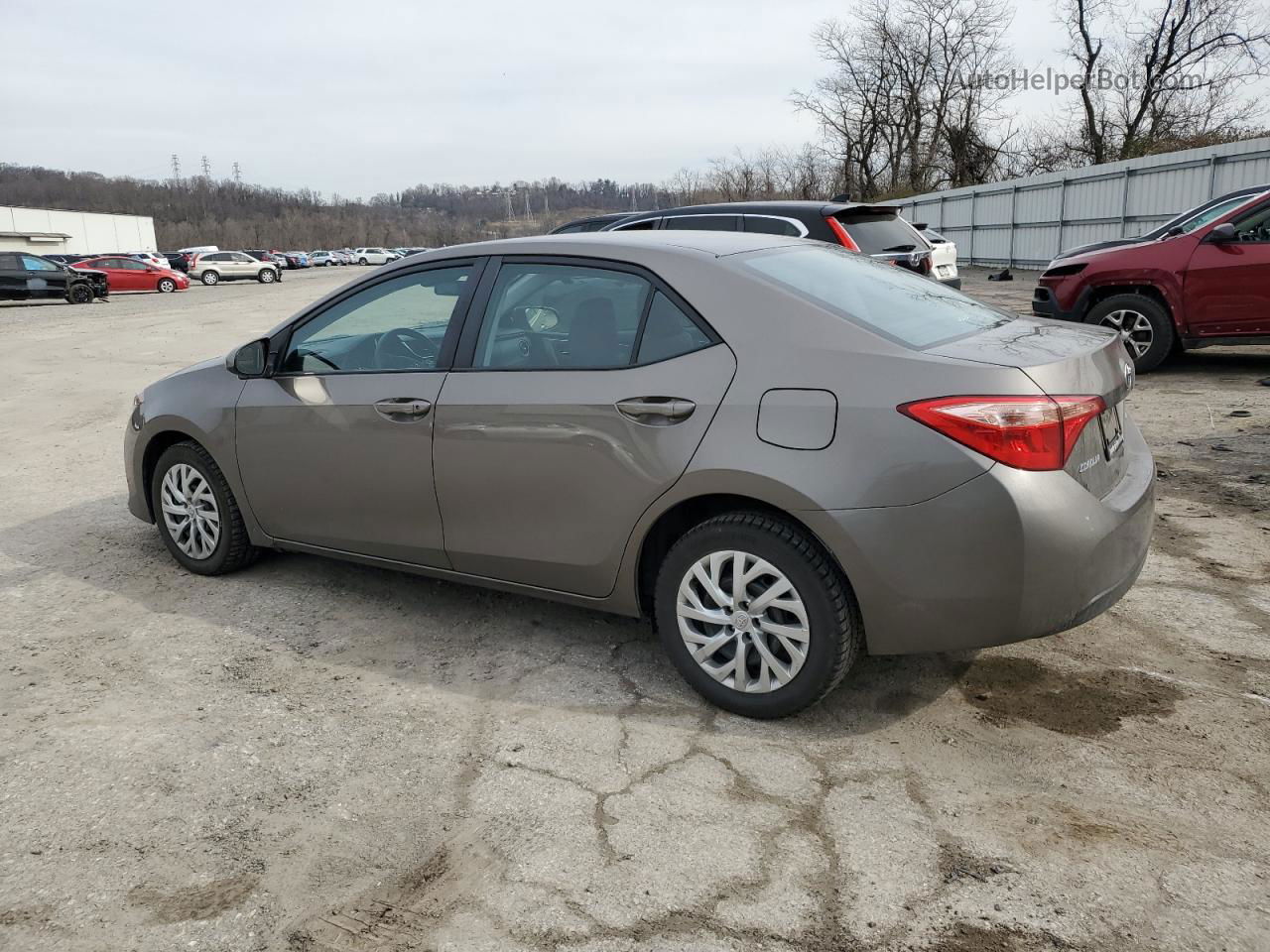 2017 Toyota Corolla L Gray vin: 2T1BURHEXHC909236